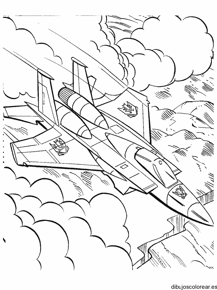 Dibujo de avión de Transformers