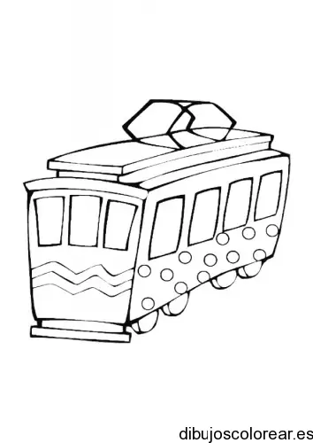 Dibujo de un tranvía 