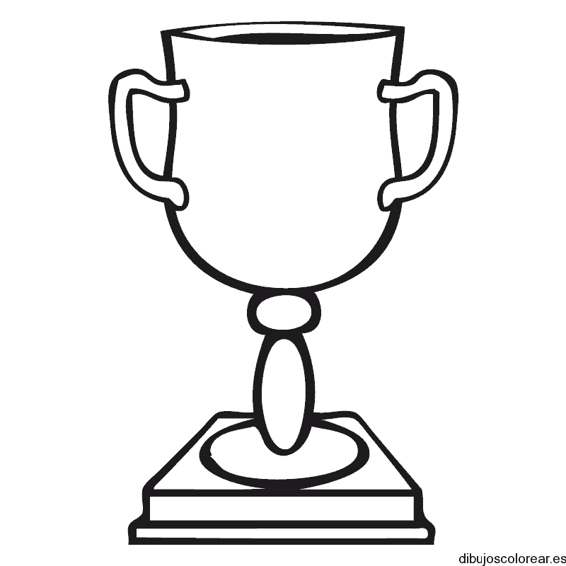 Dibujo de un trofeo de copa