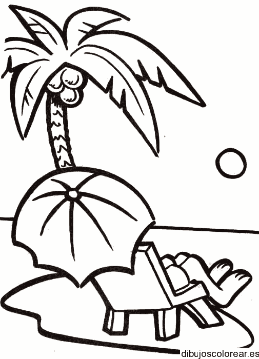 Dibujo de un veraneante