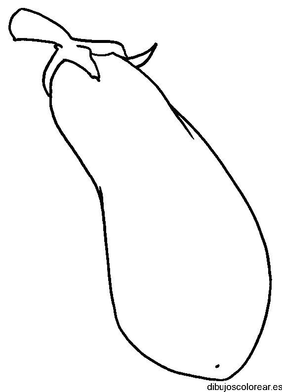 Dibujo de una berenjena