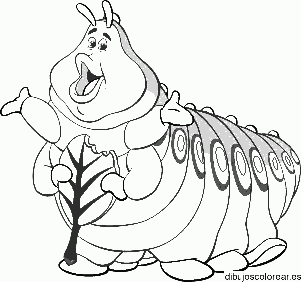 Dibujo de una oruga