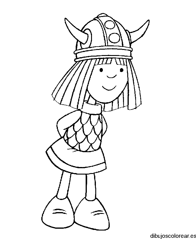 Dibujo de Vicky Vikingo