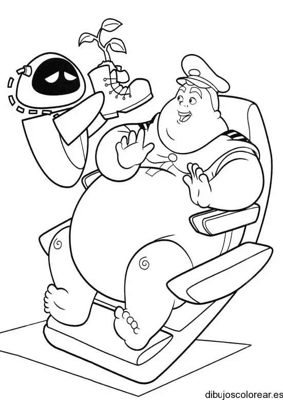 Dibujo de Wall y un zapato