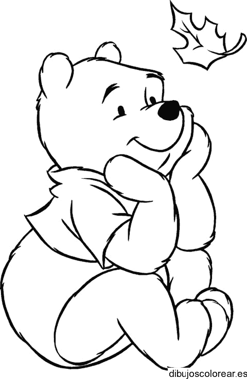 Dibujo de Winnie Poh soñador